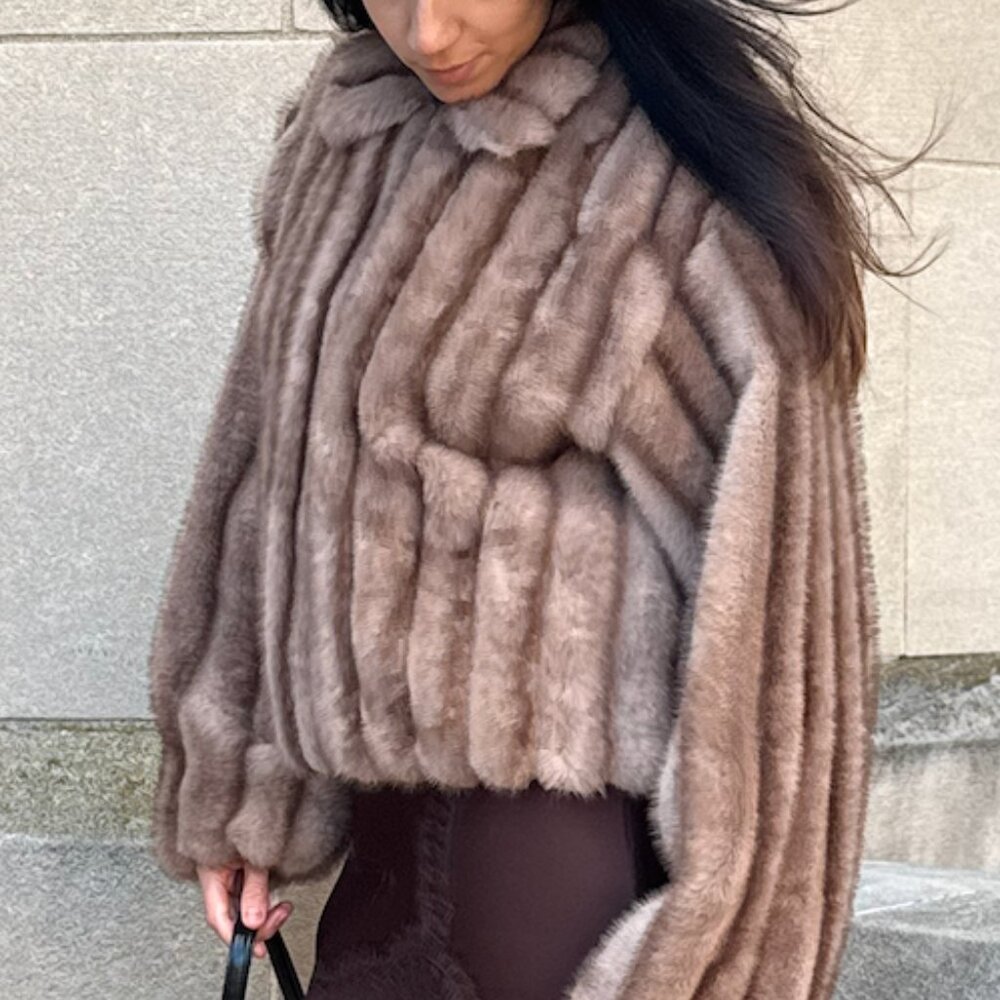 Peppermayo Exclusive - Naylor Faux Fur Jacket - Brown